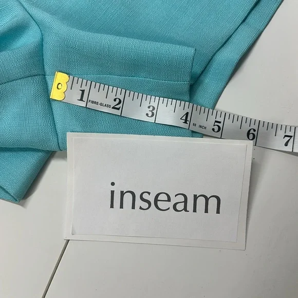 Ann Taylor The Side Zip Shorts Aqua Size 10 - Picture 8 of 9